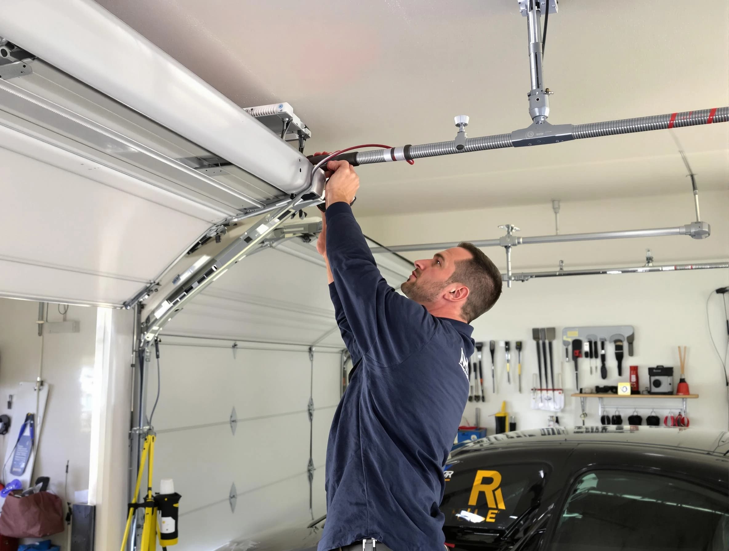 Reading Garage Door Repair technician performing garage door cable repair in Reading