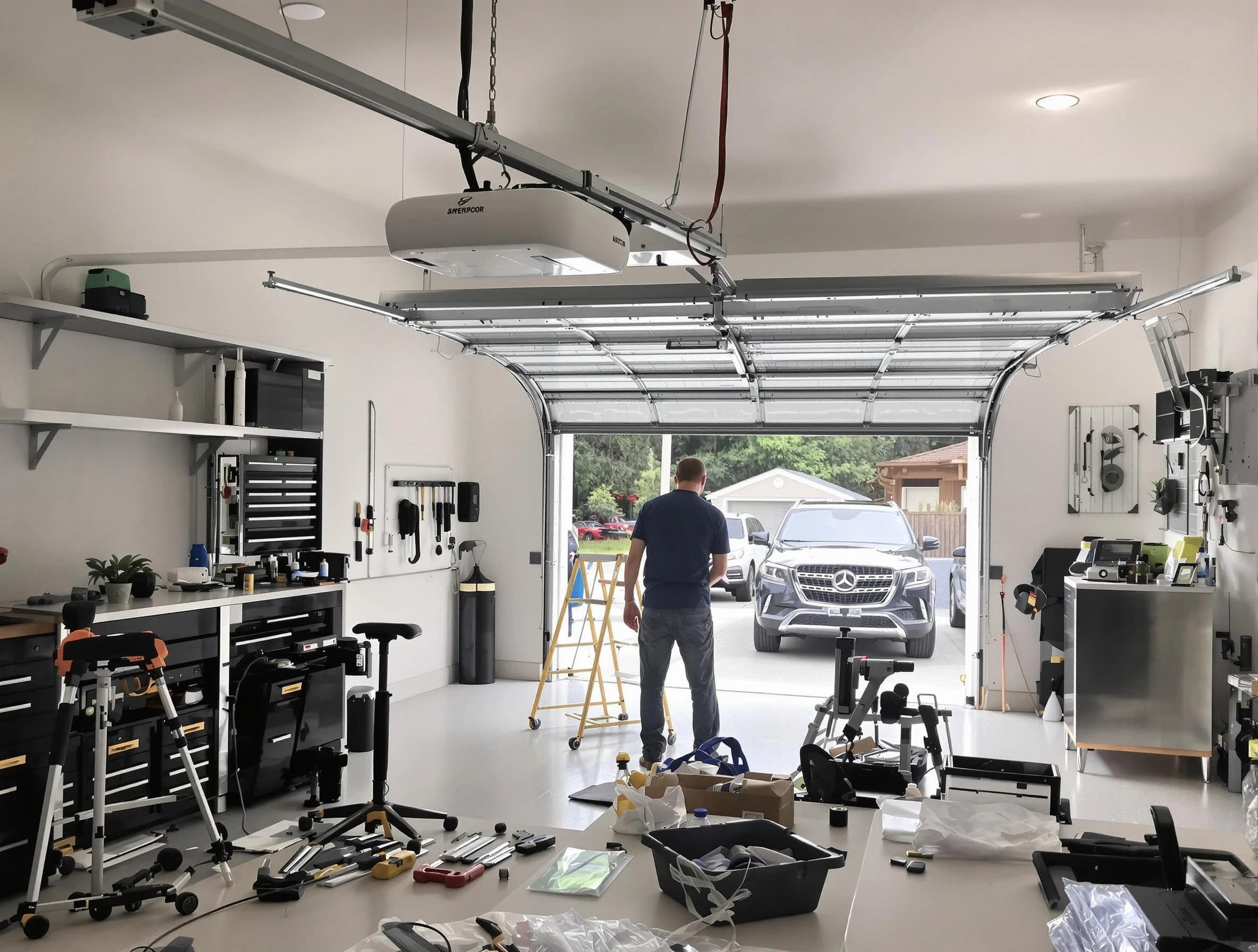Garage door opener installation by Reading Garage Door Repair in Reading