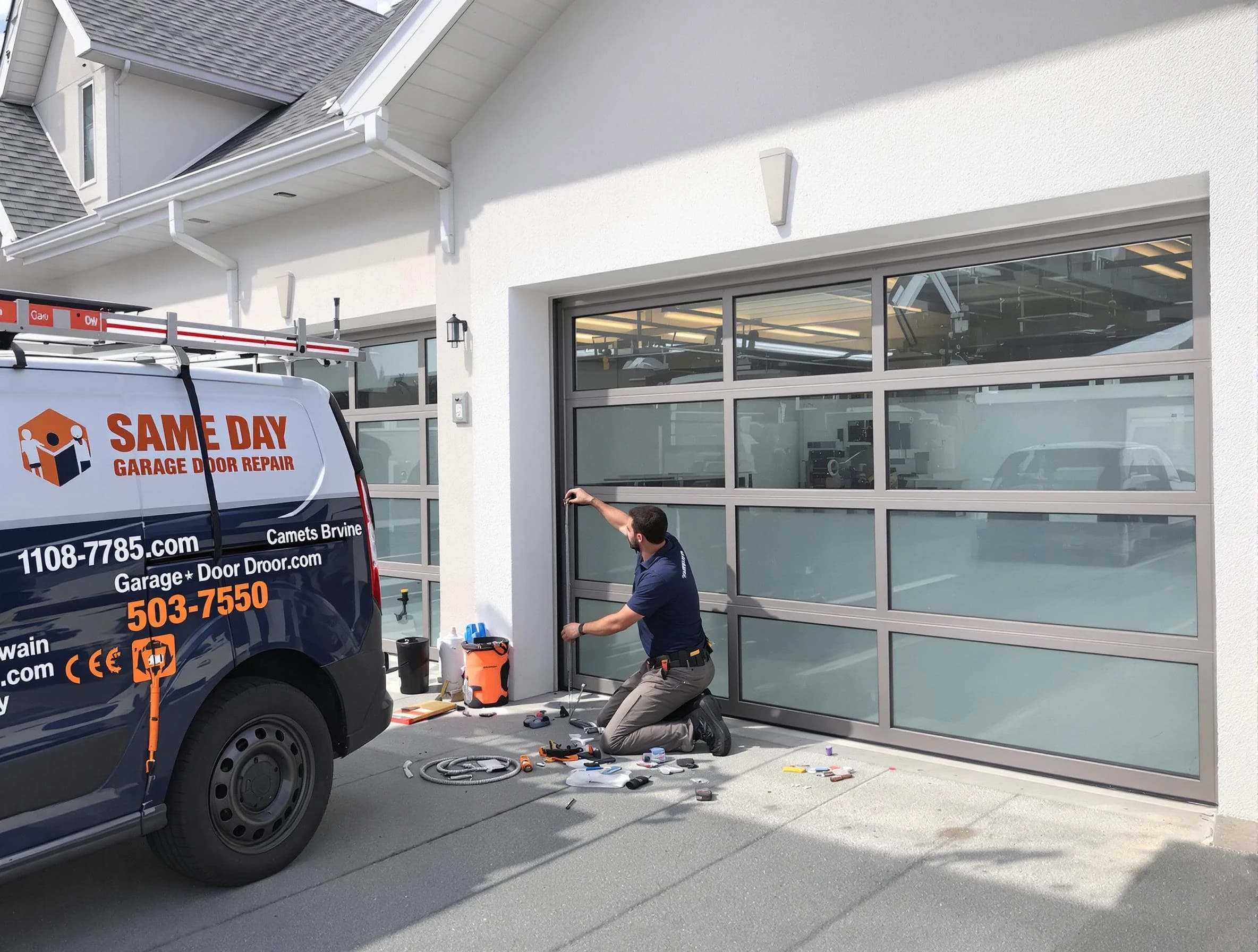 Same-day garage door repair service by Reading Garage Door Repair in Reading
