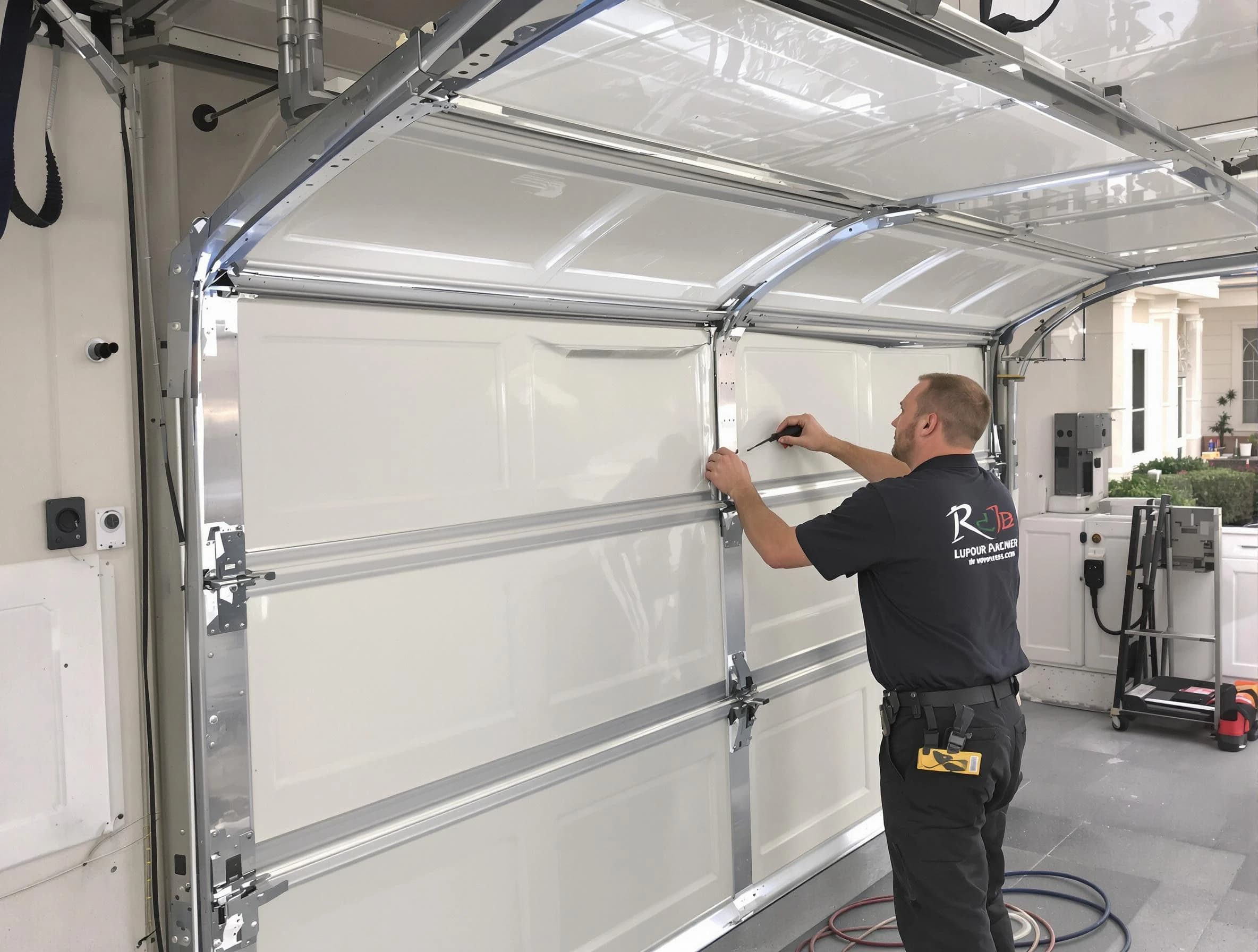 Reading Garage Door Repair professional performing panel repair in Reading